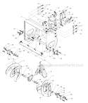 Page A Diagram and Parts List for 317E633E401 1997 Yard Man Snow Blower